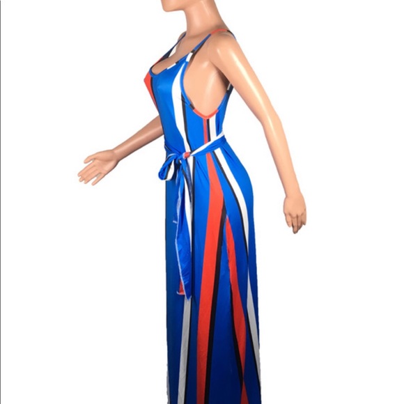 Trendy striped long maxi dresses floor length. - Picture 6 of 7